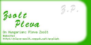 zsolt pleva business card